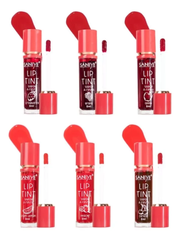D_NQ_NP_2X_884672-MLM76176198449_052024-F Set De 6 Tintas Para Labios Aroma Frutal L1301 (24 piezas)